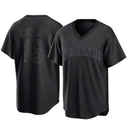 Al Cowens Seattle Mariners Youth Replica Pitch Fashion Jersey - Black
