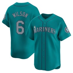 Dan Wilson Seattle Mariners Men's Limited Alternate Jersey - Aqua