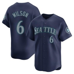 Dan Wilson Seattle Mariners Men's Limited Road Jersey - Navy
