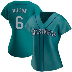 Dan Wilson Seattle Mariners Women's Authentic Alternate Jersey - Aqua