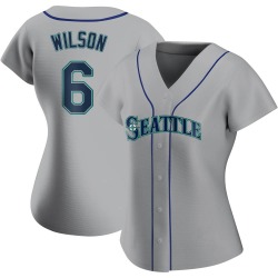 Dan Wilson Seattle Mariners Women's Authentic Road Jersey - Gray