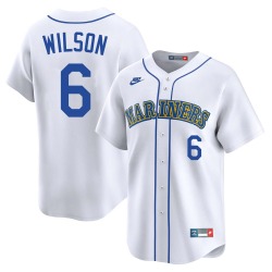 Dan Wilson Seattle Mariners Youth Limited Throwback Cooperstown Collection Jersey - White