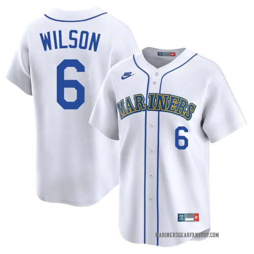 Dan Wilson Seattle Mariners Youth Limited Throwback Cooperstown Collection Jersey - White
