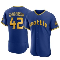 Dave Henderson Seattle Mariners Men's Authentic 2023 City Connect Jersey - Royal