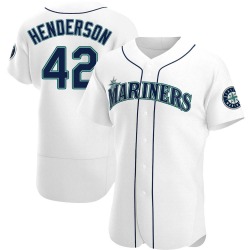Dave Henderson Seattle Mariners Men's Authentic Home Jersey - White