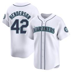 Dave Henderson Seattle Mariners Men's Limited Home Jersey - White