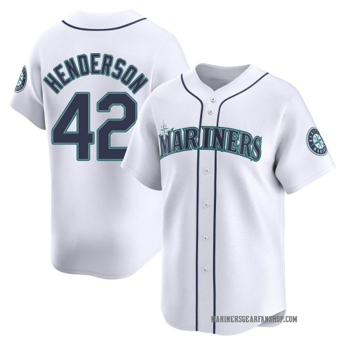 Dave Henderson Seattle Mariners Men's Limited Home Jersey - White