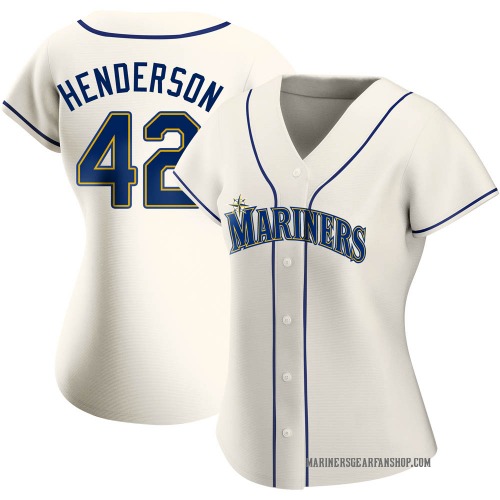 Dave Henderson Seattle Mariners Women's Replica Alternate Jersey - Cream