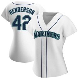 Dave Henderson Seattle Mariners Women's Replica Home Jersey - White
