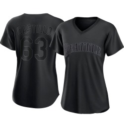 Diego Castillo Seattle Mariners Women's Authentic Pitch Fashion Jersey - Black