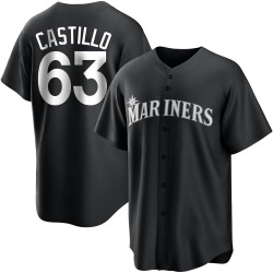 Diego Castillo Seattle Mariners Youth Replica Black/ Jersey - White
