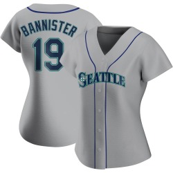 Floyd Bannister Seattle Mariners Women's Authentic Road Jersey - Gray