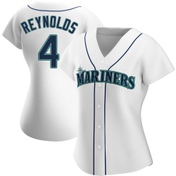 Harold Reynolds Seattle Mariners Women's Authentic Home Jersey - White