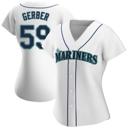 Joey Gerber Seattle Mariners Women's Authentic Home Jersey - White