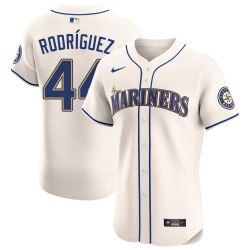 Julio Rodriguez Seattle Mariners Men's Elite Alternate Jersey - Cream