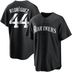 Julio Rodriguez Seattle Mariners Men's Replica Black/ Jersey - White