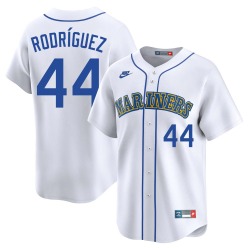 Julio Rodriguez Seattle Mariners Youth Limited Throwback Cooperstown Collection Jersey - White