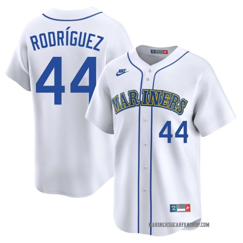 Julio Rodriguez Seattle Mariners Youth Limited Throwback Cooperstown Collection Jersey - White