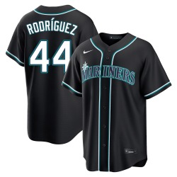 Julio Rodriguez Seattle Mariners Youth Replica Fashion Out Jersey - Black