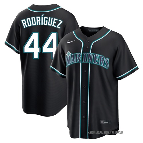 Julio Rodriguez Seattle Mariners Youth Replica Fashion Out Jersey - Black
