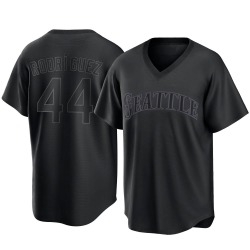 Julio Rodriguez Seattle Mariners Youth Replica Pitch Fashion Jersey - Black
