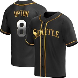 Justin Upton Seattle Mariners Men's Replica Alternate Jersey - Black Golden