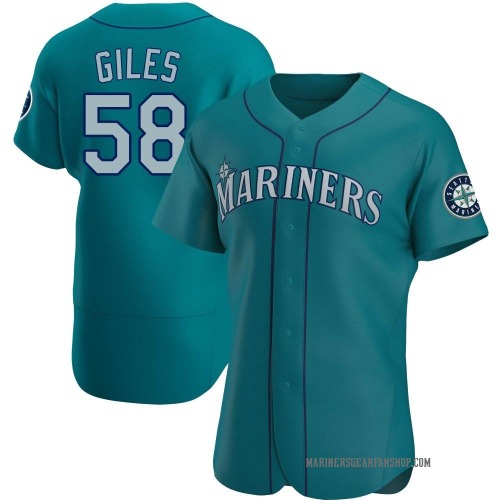 Ken Giles Seattle Mariners Men's Authentic Alternate Jersey - Aqua