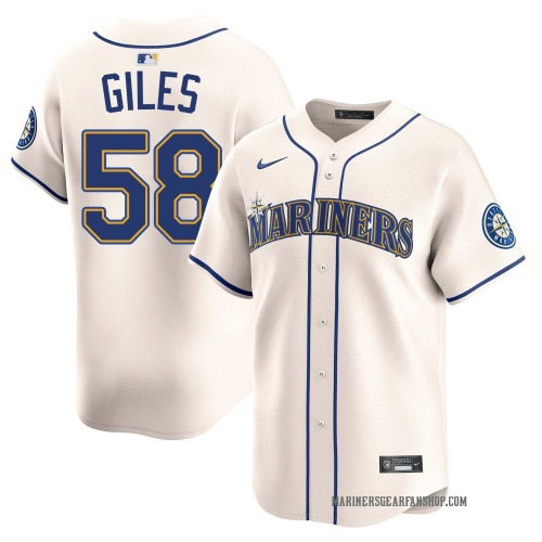 Ken Giles Seattle Mariners Men's Limited Alternate Jersey - Cream