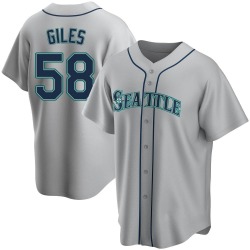 Ken Giles Seattle Mariners Men's Replica Road Jersey - Gray