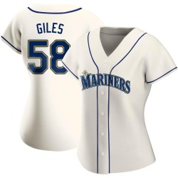 Ken Giles Seattle Mariners Women's Authentic Alternate Jersey - Cream