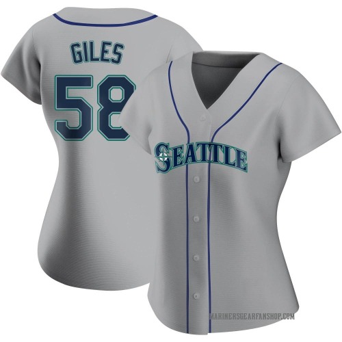 Ken Giles Seattle Mariners Women's Authentic Road Jersey - Gray