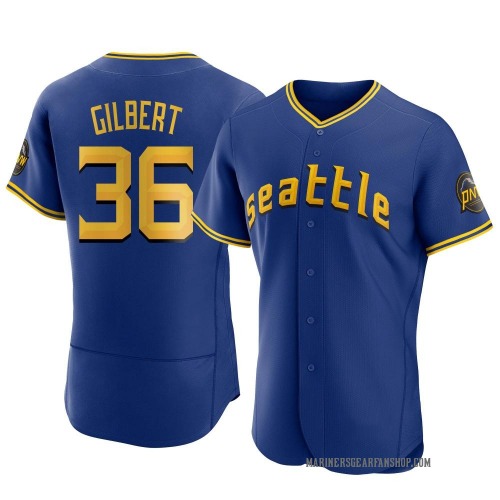 Logan Gilbert Seattle Mariners Men's Authentic 2023 City Connect Jersey - Royal