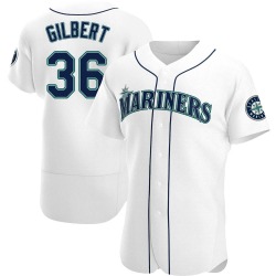 Logan Gilbert Seattle Mariners Men's Authentic Home Jersey - White