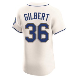 Logan Gilbert Seattle Mariners Men's Elite Alternate Jersey - Cream