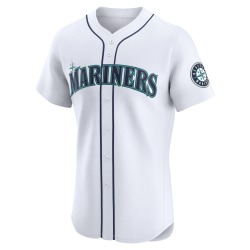 Logan Gilbert Seattle Mariners Men's Elite Home Jersey - White