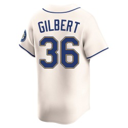 Logan Gilbert Seattle Mariners Men's Limited Alternate Jersey - Cream