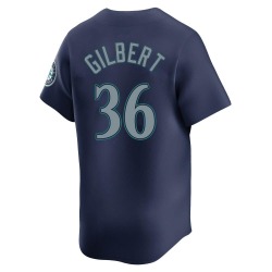 Logan Gilbert Seattle Mariners Men's Limited Road Jersey - Navy