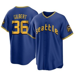 Logan Gilbert Seattle Mariners Men's Replica 2023 City Connect Jersey - Royal