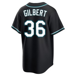 Logan Gilbert Seattle Mariners Men's Replica Fashion Out Jersey - Black