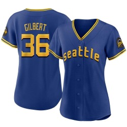 Logan Gilbert Seattle Mariners Women's Authentic 2023 City Connect Jersey - Royal