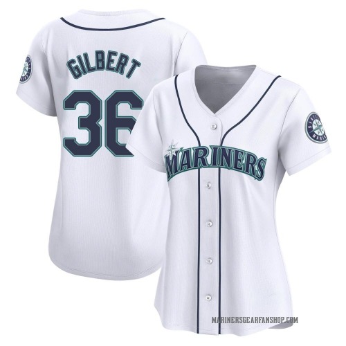 Logan Gilbert Seattle Mariners Women's Limited Home Jersey - White