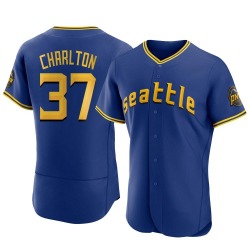 Norm Charlton Seattle Mariners Men's Authentic 2023 City Connect Jersey - Royal