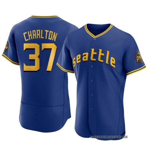 Norm Charlton Seattle Mariners Men's Authentic 2023 City Connect Jersey - Royal