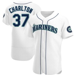 Norm Charlton Seattle Mariners Men's Authentic Home Jersey - White