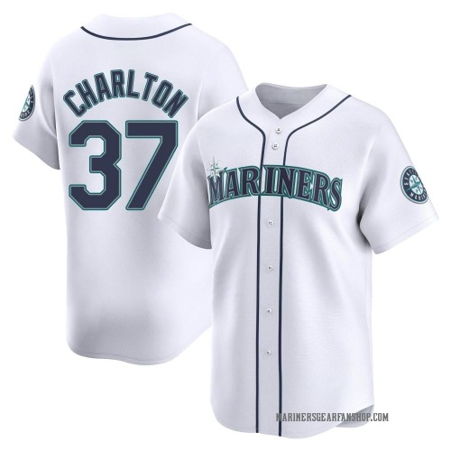 Norm Charlton Seattle Mariners Men's Limited Home Jersey - White