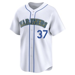 Norm Charlton Seattle Mariners Men's Limited Throwback Cooperstown Collection Jersey - White