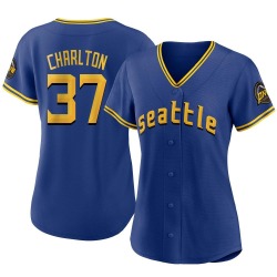 Norm Charlton Seattle Mariners Women's Replica 2023 City Connect Jersey - Royal