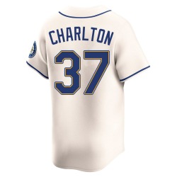 Norm Charlton Seattle Mariners Youth Limited Alternate Jersey - Cream
