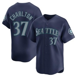 Norm Charlton Seattle Mariners Youth Limited Road Jersey - Navy