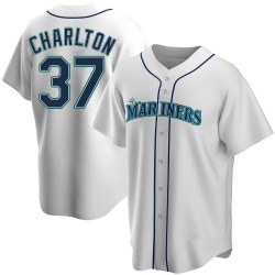 Norm Charlton Seattle Mariners Youth Replica Home Jersey - White